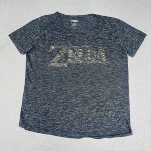 Riachuelo Nintendo The Legend Of Zelda T Shirt Women's Sz M Gray Faded Logo Tee